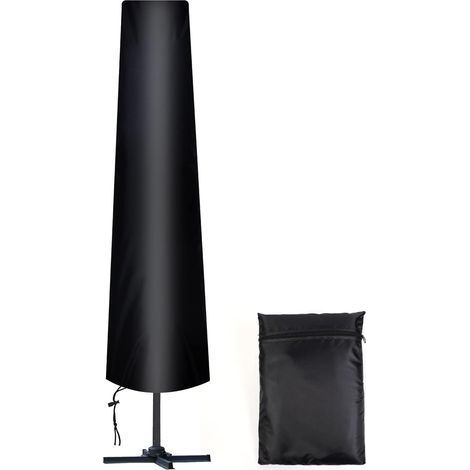 Housse Parasol Droit,210D Oxford Housse de Protection pour Parasol avec Sac de Rangement, Résistant aux Intempéries, aux UV, à la Neige 1832535CM (1/5)