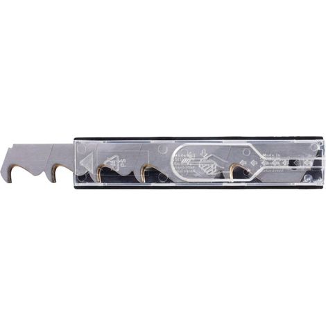 TECWERK Abbrechhakenklinge L104,5xB17,7xS0,5mm TiN 3 Sollbruchstellen 10 St./Spender (1/3)