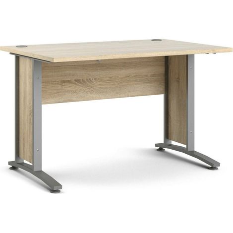 Scrivania Amigos, Fori Passacavi, Materiale Piano in Legno Nobilitato, 80x120x74.5h cm Marrone (1/5)