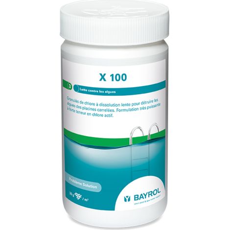 Anti-algues choc X 100 - Boite de 1,25 kg - Bayrol