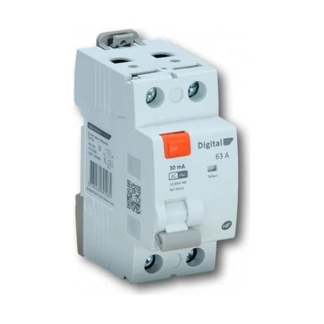 Digital Electric 03412 Earth Leakage Circuit Breaker 2x40A/30mA - 2 Poles - Type AC