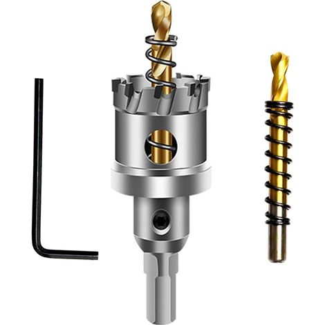 Scie cloche au carbure, fraise cloche TCT inoxydable, élargisseur de trou — 29 mm convient pour l'acier inoxydable et la tôle fine. (1/5)