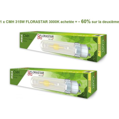 Pack lampe CMH 315W Florastar 3000K -60% sur la 2ème