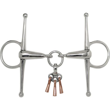 Morso ad asta snodato in acciaio inox pieno con giocattolo 18 mm