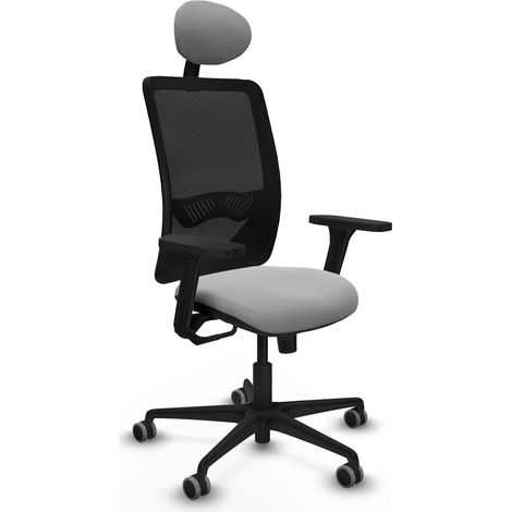 Chaise de bureau piqueras y crespo Zulema noir roulettes parquet (1/2)