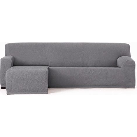 Copridivano Troya elastico penisola sinistra grigio bracciolo corto 250/310 EFFEZ