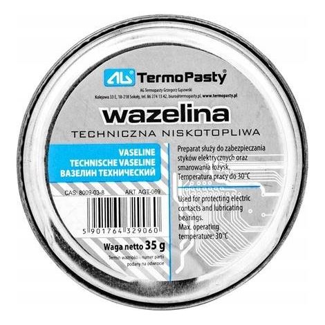 Grasa técnica ag-termopasty agt-069 densidad 822 kg/m³ punto de inflamación 220°C