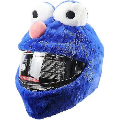 Universelles Motorradhelm-Set im Cartoon-Tier-Design, Ruikalucky Schutzhülle – Blau