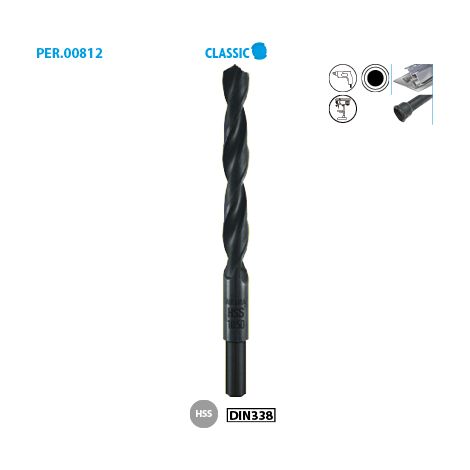 FORET METAL HSS PRO LAMINE D.20MM AVEC QUEUE REDUI - 812.200.01 - LEMAN (1/2)