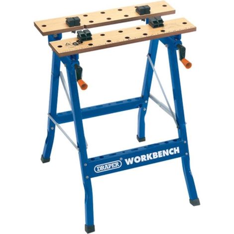 Draper 600mm Fold-Down Workbench with Sturdy Construction and Compact Storage (Model 77020) (1/4)