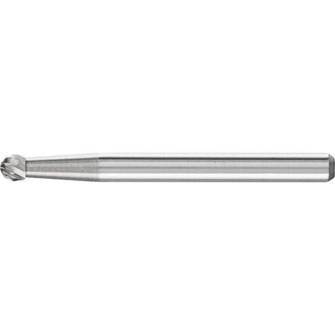 Pointe de fraiseuse petite forme F KUD D.3mm longueur de tête 2mm diamètre de tige 3mm HM Revêtement 3 Plus PFERD (1/4)
