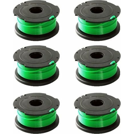 Paquete Ulisem de 6 bobinas de hilo verde para desbrozadora Black & Decker GL7033 GL8033 GL9035 A6482 (1/4)