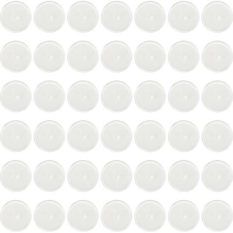 50 Pièces Crochets Muraux Adhésifs Transparents sans Perçage, Hameçons à Ventouse en Pvc Légers et Fiables, Design Moderne pour Surfaces Lisses comme Carrelage et Verre (1/5)