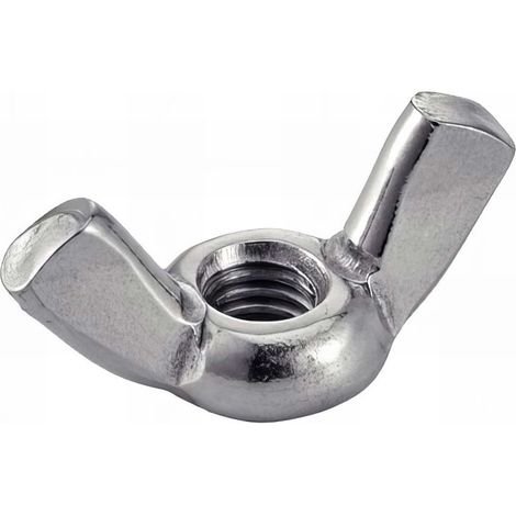 100 écrous Oreilles DIN315 A2 mm - Diamètre 5 mm mm