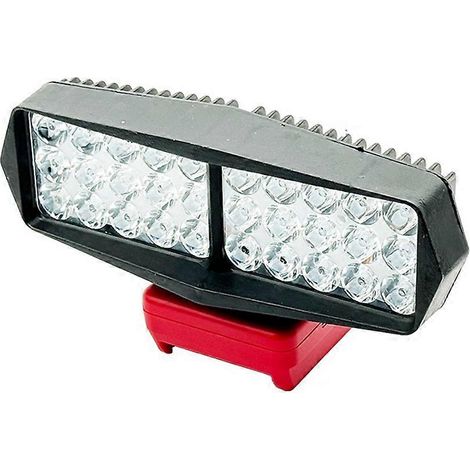 Lampe de travail LED 30 LED, projecteur, batterie externe USB et Type-C avec protection contre les sous-tensions pour batterie Milwaukee (1/5)