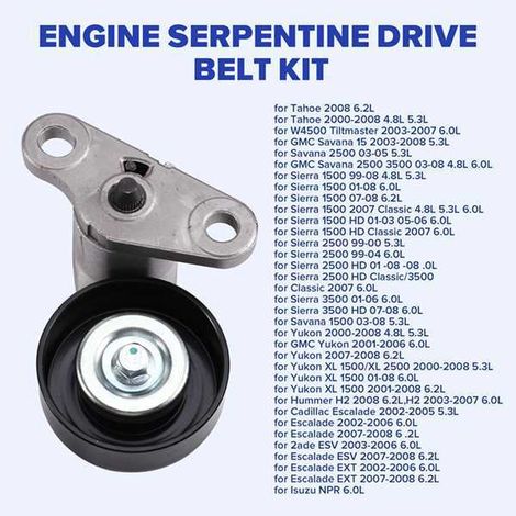 APTBK232 is suitable for 99-08 Chevrolet Silverado 1500 tensioner kit (1/4)