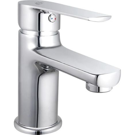Miscelatore lavabo cromato lucido con flessibili e piletta Juliette (1/2)