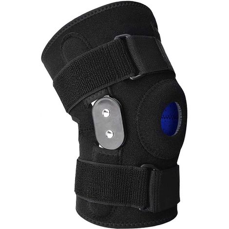 Knieorthese mit abnehmbaren Aluminiumscharnieren, ideal für Fitnessstudio, Gewichtheben, Wandern, Sport, Volleyball, für Frauen und Männer.