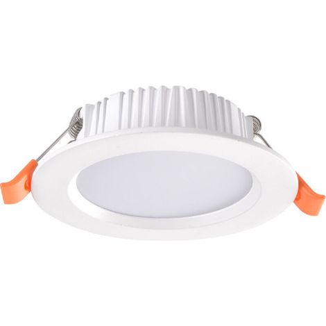 Spot Encastrable Dalle LED Ronde Extra-Plate Coupe Downlight Panel Blanc Chaud(3,5 pouces)