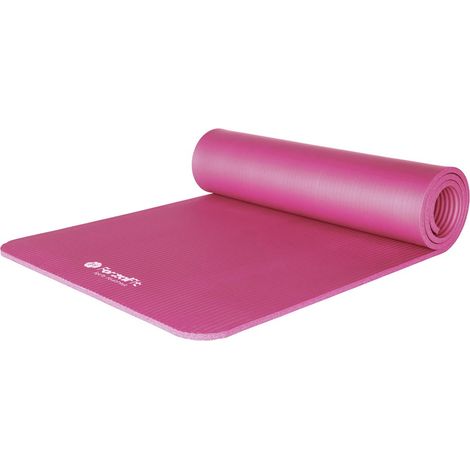 Tapis de yoga ForzaFit avec sangle de transport - Extra épais 10 mm - Rose (1/5)