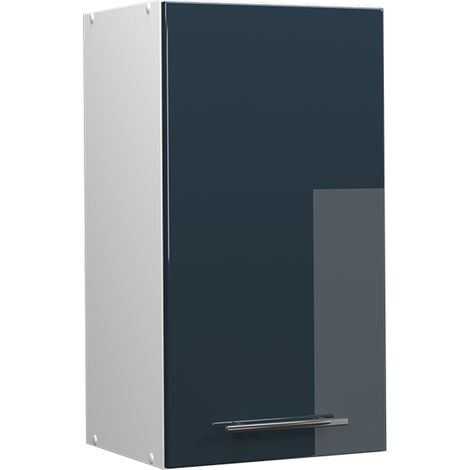 Elément haut de cuisine Fame-Line, Bleu foncé brillant, 40 cm, Vicco (1/5)
