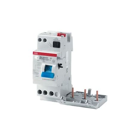 bloc différentiel - abb dda203 - 3 pôles - 25a - 30 ma - type ac - pour s200 - abb 2csb203001r1250