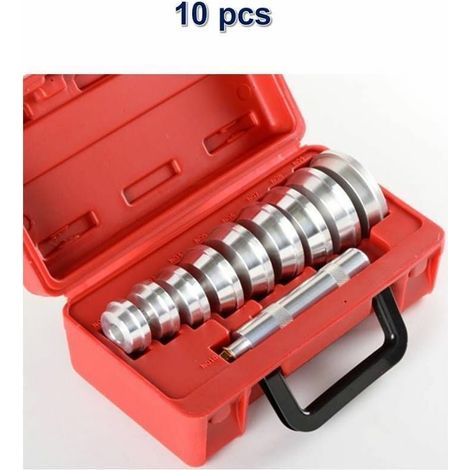 Set di 10 adattatori per pressa cuscinetti e guarnizioni, utensile per il montaggio dei cuscinetti (1/2)