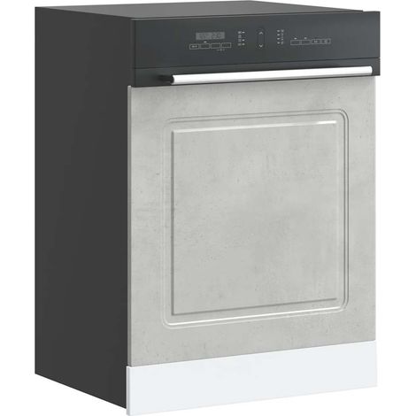 Geschirrspülerblende Kalmar Betongrau 60x1,5x57cm Holzwerkstoff