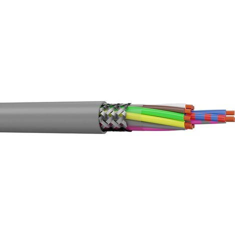 Cable blindés 500V LIYCY 12X0.75 mm² à la coupe (minimum 10m)