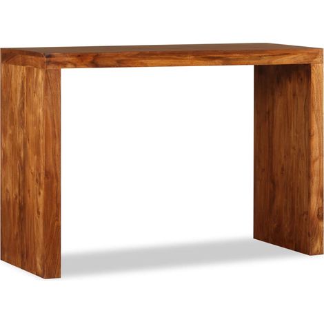 Table console Table d'entrée  Bout de Canapé Bois massif avec finition en Sesham 110x40x76 cm 30691