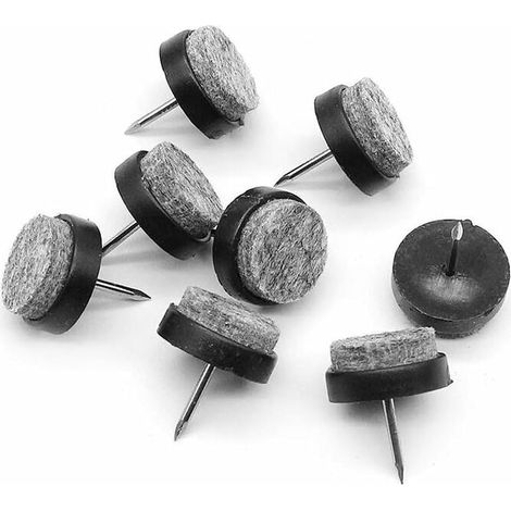 56 clous à meubles avec patins en feutre, patins en feutre pour éviter les rayures sur les meubles, patins en feutre pour protéger les pieds de chaise (20 mm) (1/5)