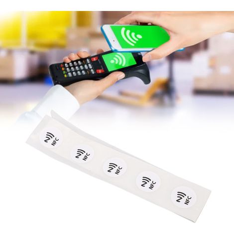 Étiquettes/autocollants NFC compatibles avec TagMo et Amiibo, 504 octets de mémoire, entièrement programmables, blancs. (1/5)