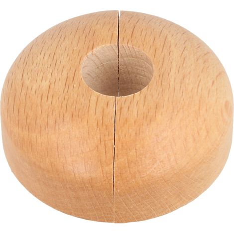 STEDO Echtholz-Klapprosette - Buche - Loch: 15 mm x Aussen: 50 mm (1/2)