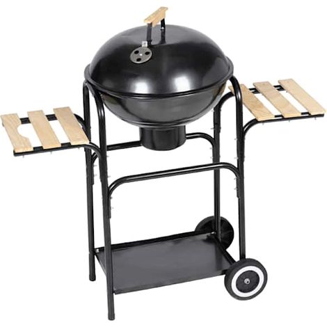 Barbecue a legna e carbone Michigan XL, barbeque rotondo vidaXL