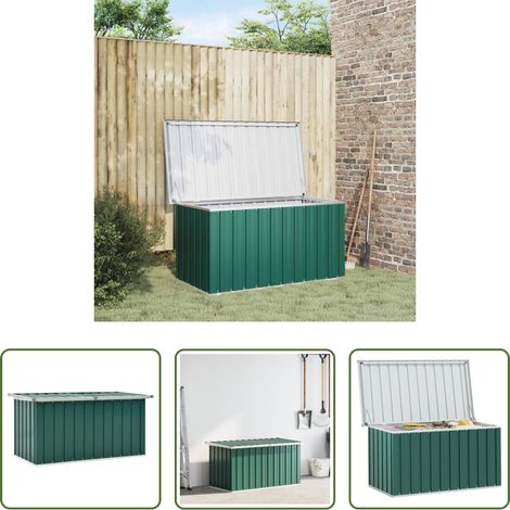 Terrassenbox - Garten-Aufbewahrungsbox Grün 129 x 67 x 65 cm (1/5)