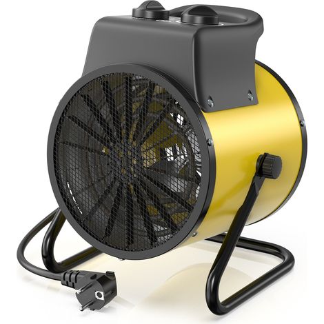 Chauffage Soufflant 3000W - Radiateur Électrique avec Thermostat, Angle Réglable pour Maison et Chantier - DAHTEC (1/5)