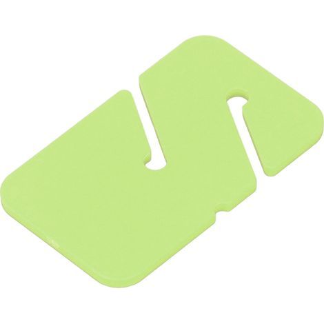 Kompakte und gut sichtbare Leinenmarkierer für Höhlentauchgänge von Scuba Choice, rechteckige Leinenmarkierer für Wracktauchgänge, fluoreszierend gelb (1/5)