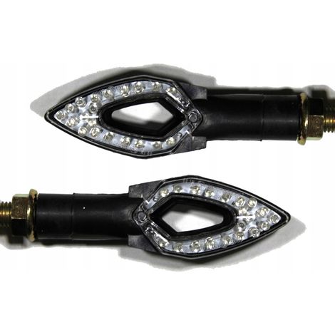 Intermitentes LED para motocicleta, flechas E9, luces direccionales para scooter y motocicleta. (1/5)