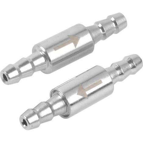 Clapet Anti-Retour - Acier Inoxydable 3 6 Mm - Pour Systeme Co2 Et Tuyaux Air 4 A 6 Mm - Lot De 2