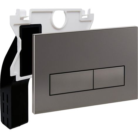 Plaque Commande WC Mat pour Duofix Sigma/Delta/BASIC Gris foncé (1/5)