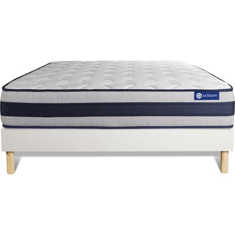 Actiflex ergo matratze 160x190cm + Bettgestell mit lattenrost , Härtegrad 4 , Taschenfederkern und Memory-Schaum , Höhe : 24 cm
