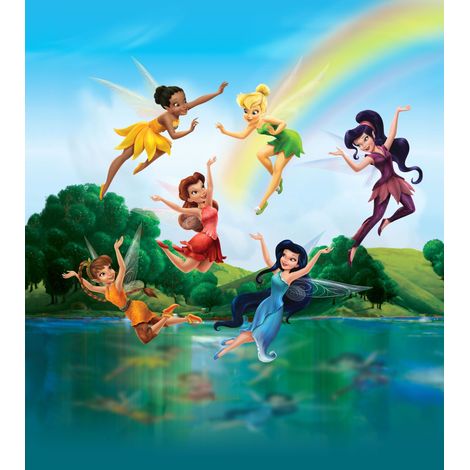 papier peint panoramique Fées vert et bleu  - Disney (1/4)