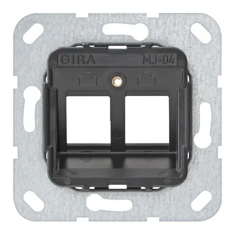 Toma Gira 560400 aluminio modular empotrable IP20