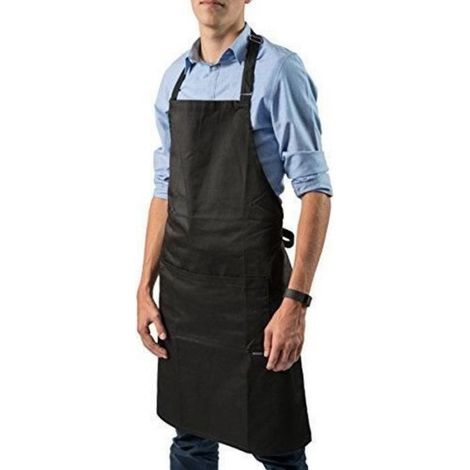 Tablier - - Noir - Synthétique - Cuisine - Lavable