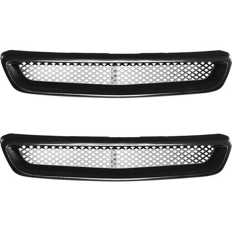 Due griglie anteriori per paraurti auto in ABS nero, adatte per EK CX DX EX HX LX Type R 1996-1998