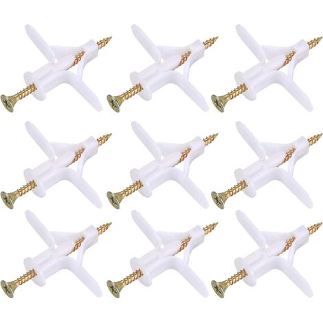 200 Fixations Plaques Platre 100 Chevilles 100 Vis pour Cloisons Creuses (1/5)