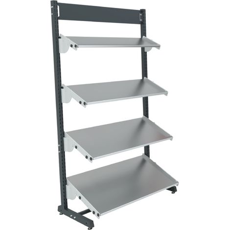 PROVOST - Kit tablette modulaire Kombineo - 900 mm - gris clair - métal - 40 kg