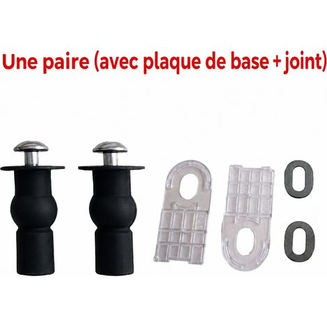 Kit de fixation abattant WC kit complet d'accessoires adapté pour TO-394 vis boulons joints 500 g – Livraison gratuite