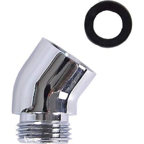 Pair CSPARKV 2 Pièce en Angle pour Douchettes Filetage 1/2' IG 1/2 ' Ag et 50° Inclinaison (Winkel01)