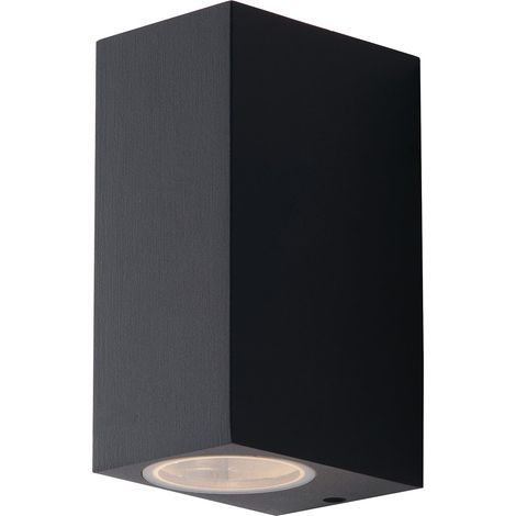 "Applique da esterno QUBO in alluminio antracite con luce biemissione IP54" (1/2)